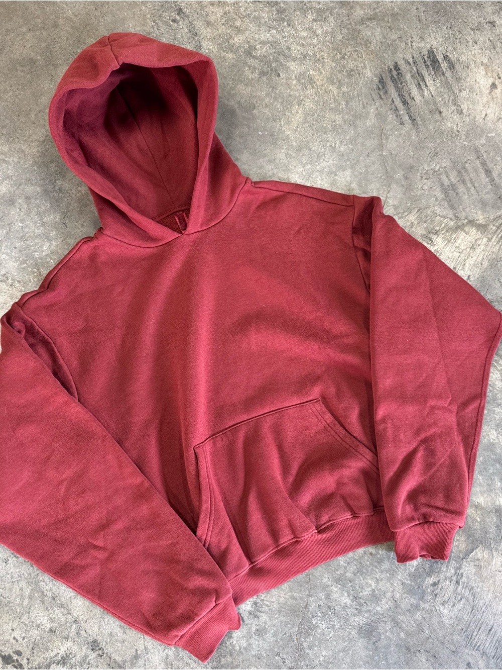 SKIMS Burgundy Pullover Hoodie
